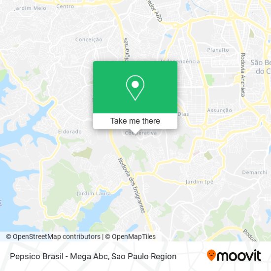 Pepsico Brasil - Mega Abc map
