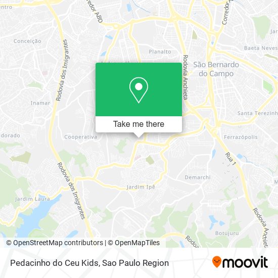 Pedacinho do Ceu Kids map