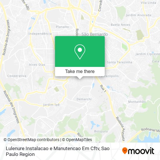 Lulenure Instalacao e Manutencao Em Cftv map