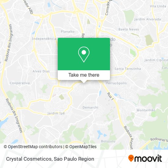 Crystal Cosmeticos map