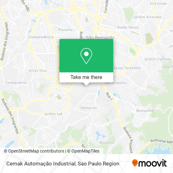 Cemak Automação Industrial map