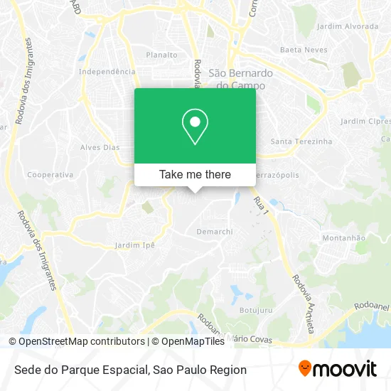 Sede do Parque Espacial map