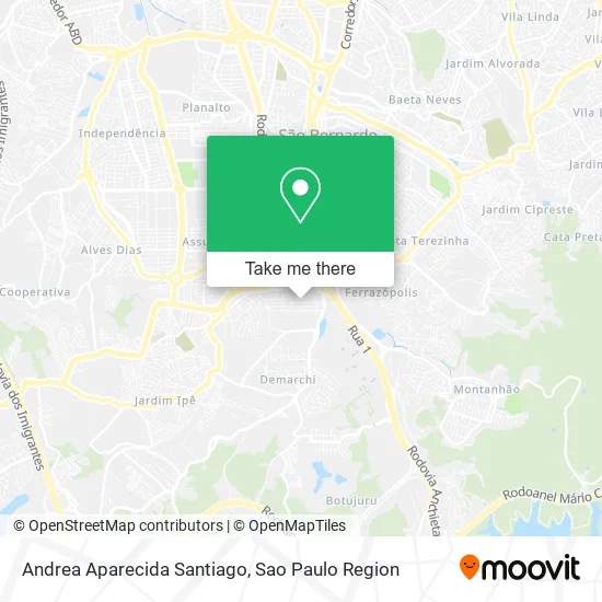 Andrea Aparecida Santiago map