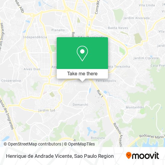 Henrique de Andrade Vicente map