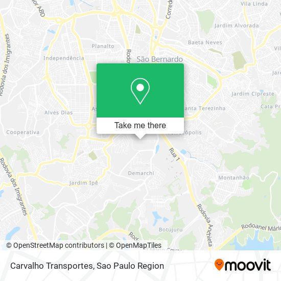 Carvalho Transportes map