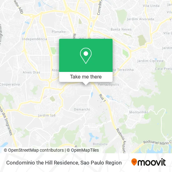 Condomínio the Hill Residence map