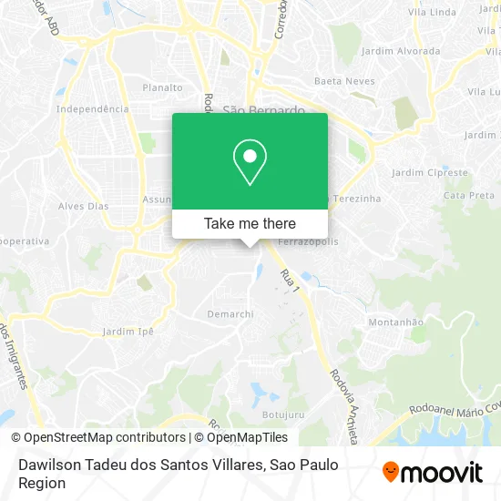 Dawilson Tadeu dos Santos Villares map