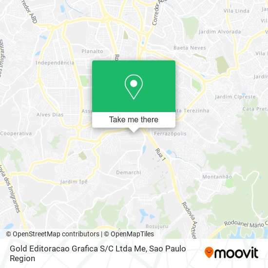 Gold Editoracao Grafica S / C Ltda Me map