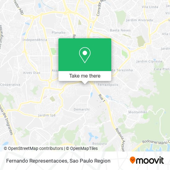 Fernando Representacoes map