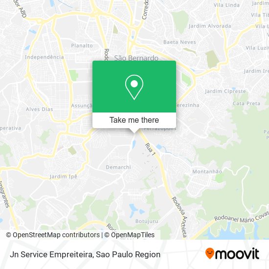 Mapa Jn Service Empreiteira