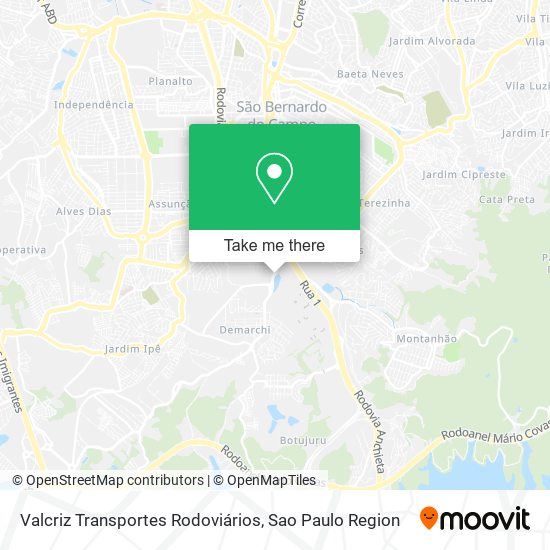 Valcriz Transportes Rodoviários map