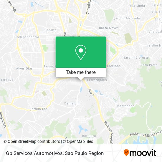 Gp Servicos Automotivos map