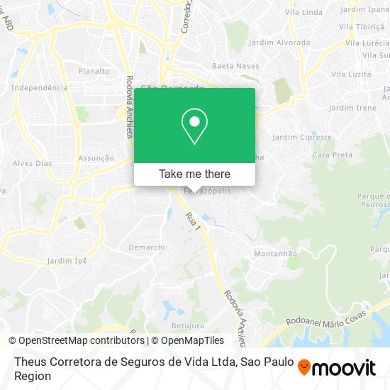 Theus Corretora de Seguros de Vida Ltda map