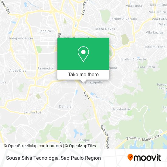 Sousa Silva Tecnologia map