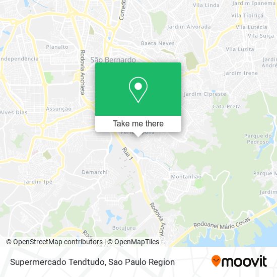 Mapa Supermercado Tendtudo