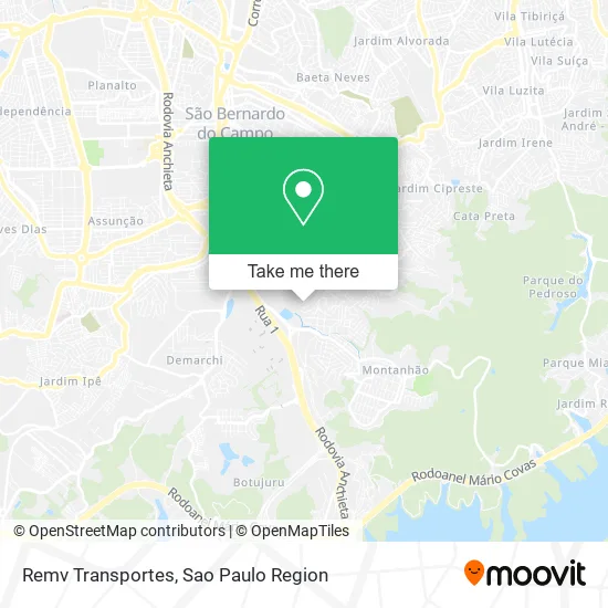 Remv Transportes map