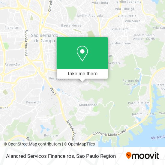 Alancred Servicos Financeiros map