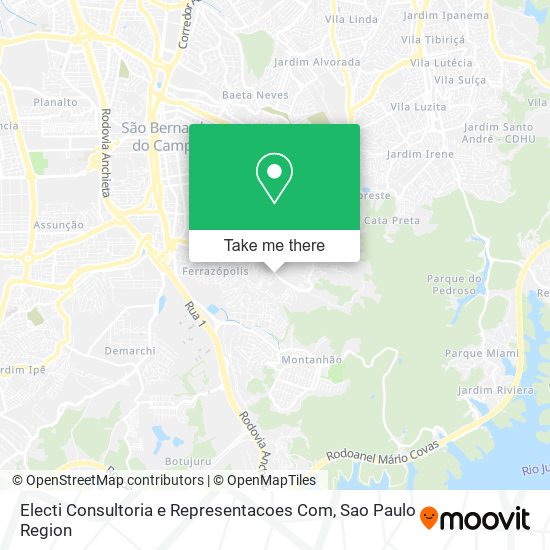 Electi Consultoria e Representacoes Com map