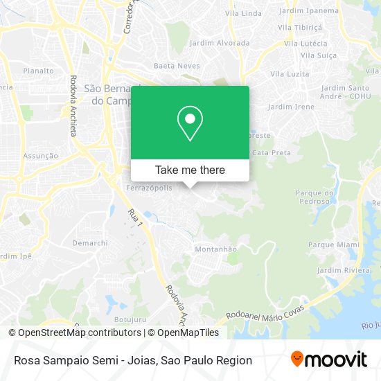 Rosa Sampaio Semi - Joias map