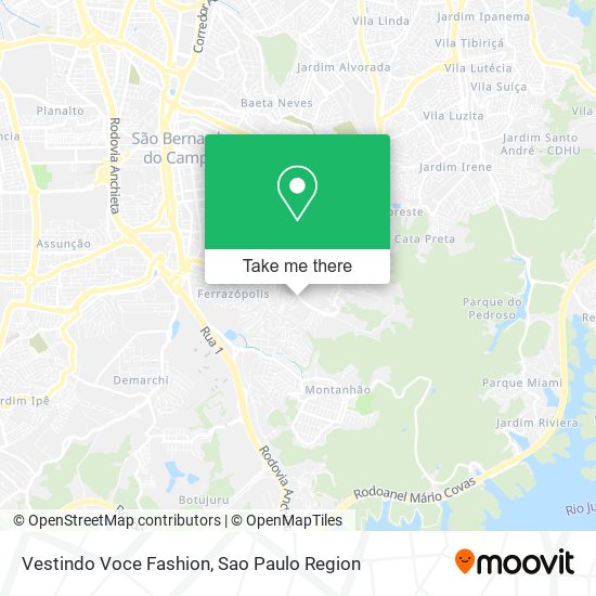 Mapa Vestindo Voce Fashion