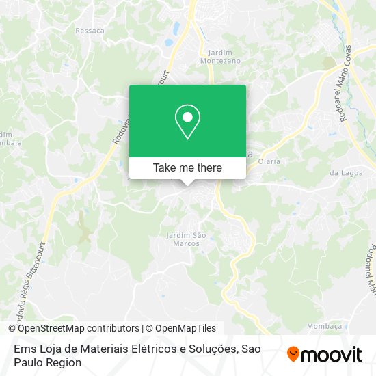 Mapa Ems Loja de Materiais Elétricos e Soluções