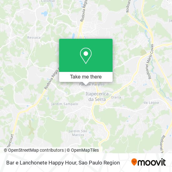 Mapa Bar e Lanchonete Happy Hour