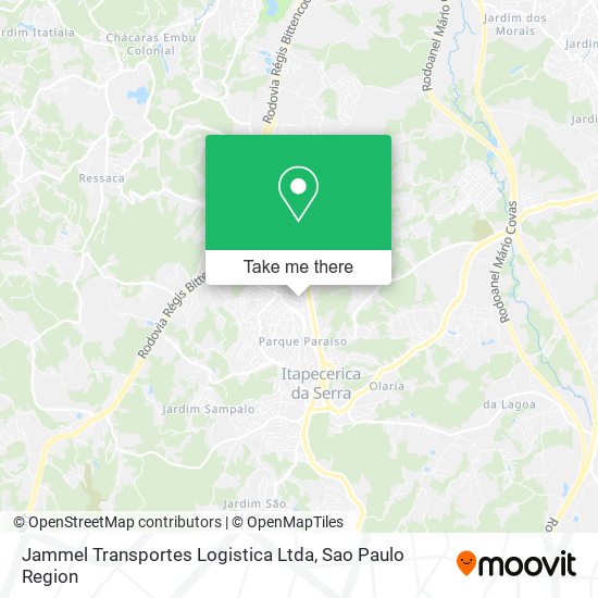 Mapa Jammel Transportes Logistica Ltda