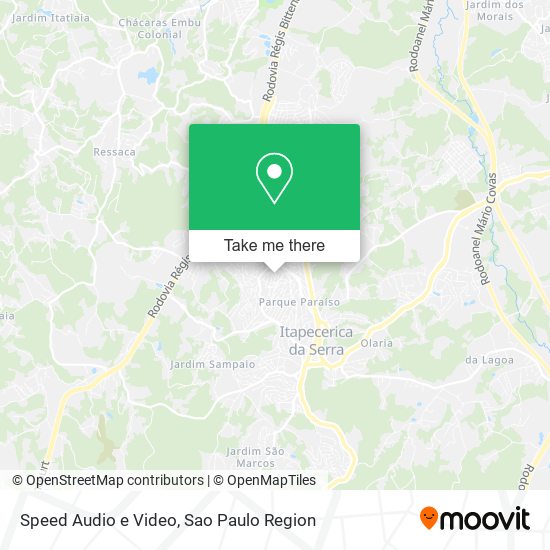 Mapa Speed Audio e Video