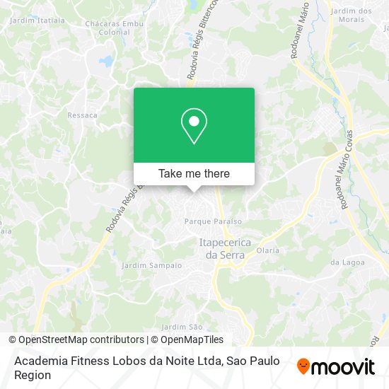 Academia Fitness Lobos da Noite Ltda map
