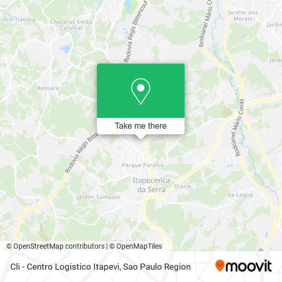 Cli - Centro Logistico Itapevi map