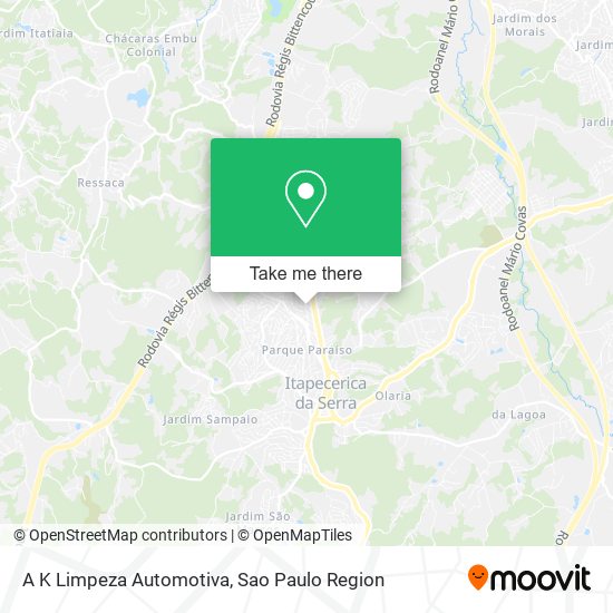A K Limpeza Automotiva map