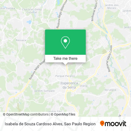 Isabela de Souza Cardoso Alves map