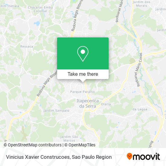 Mapa Vinicius Xavier Construcoes