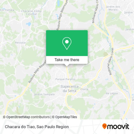 Chacara do Tiao map