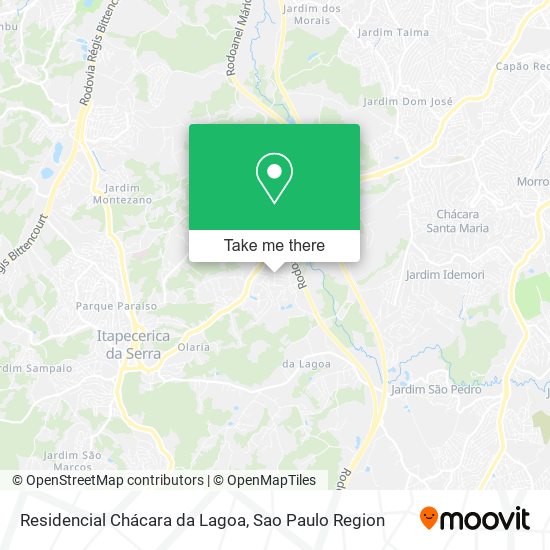 Residencial Chácara da Lagoa map