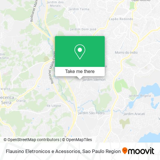 Flausino Eletronicos e Acessorios map