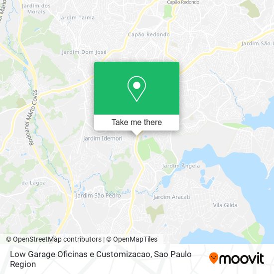 Mapa Low Garage Oficinas e Customizacao