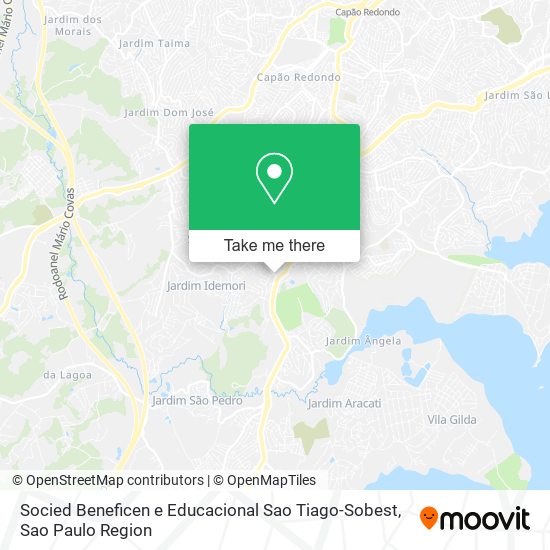 Socied Beneficen e Educacional Sao Tiago-Sobest map