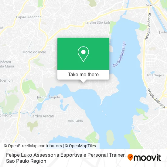 Mapa Felipe Luko Assessoria Esportiva e Personal Trainer