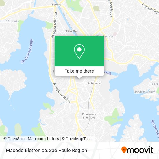 Macedo Eletrônica map