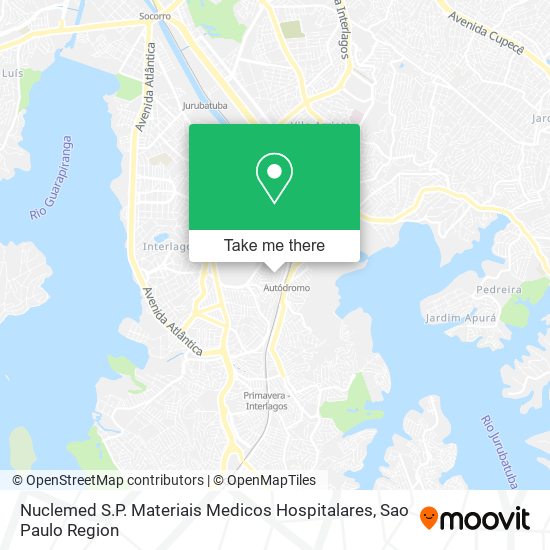 Mapa Nuclemed S.P. Materiais Medicos Hospitalares