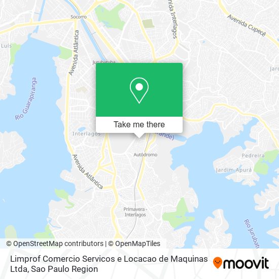 Limprof Comercio Servicos e Locacao de Maquinas Ltda map