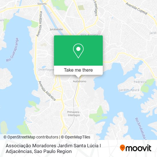 Mapa Associação Moradores Jardim Santa Lúcia I Adjacências