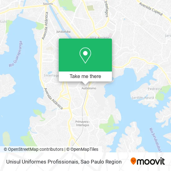 Unisul Uniformes Profissionais map