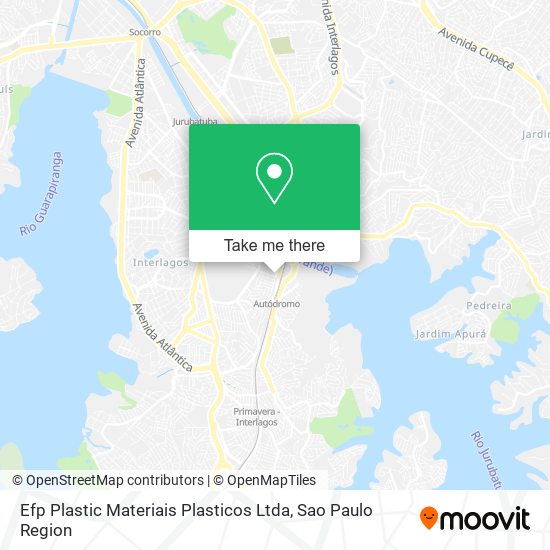 Efp Plastic Materiais Plasticos Ltda map