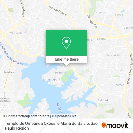 Templo de Umbanda Oxossi e Maria do Balaio map