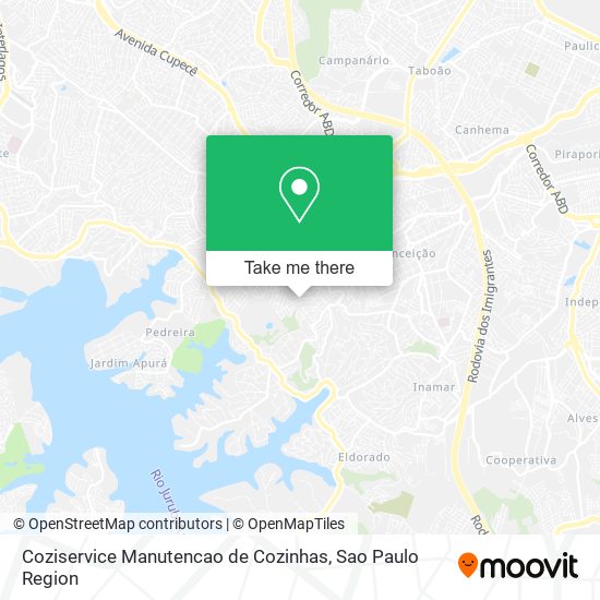 Coziservice Manutencao de Cozinhas map