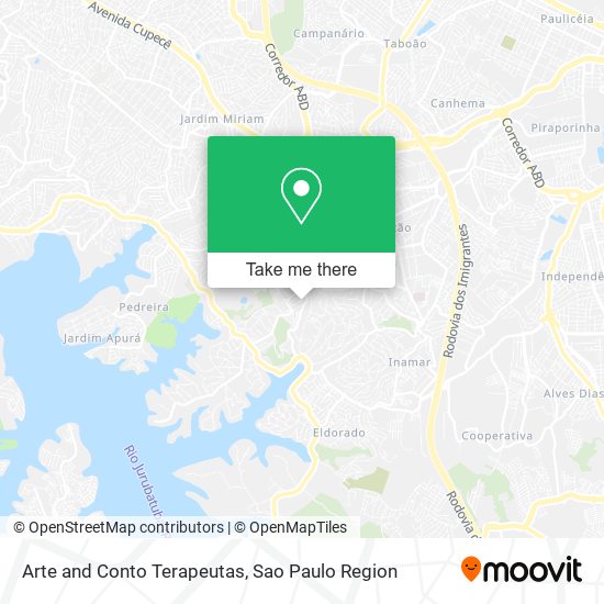 Arte and Conto Terapeutas map