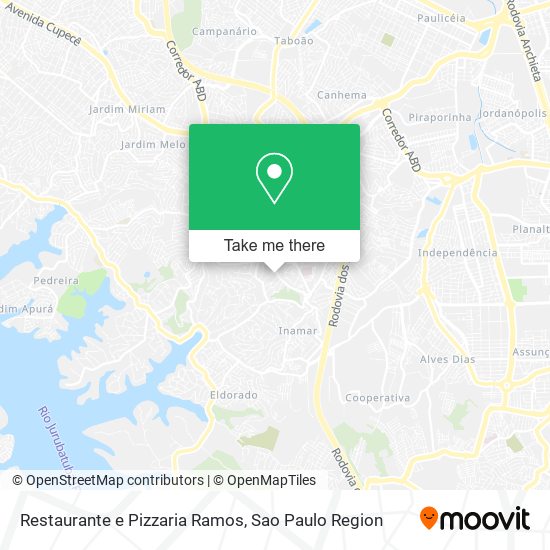 Mapa Restaurante e Pizzaria Ramos