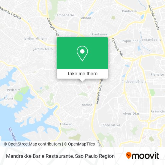 Mapa Mandrakke Bar e Restaurante